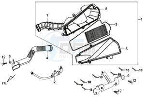 X'PRO 50 45KMH (L8) EU EURO4 drawing AIR FILTER