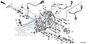 TRX500FE1G TRX500 Europe Direct - (ED) drawing REAR CRANKCASE COVER