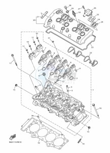 YZF-R1 (BX4D) drawing CYLINDER HEAD