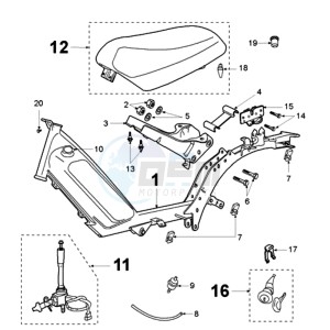 FOX LN A BE drawing FRAME AND SADDLE