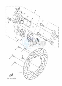 FZN250 (B8H4) drawing FRONT BRAKE CALIPER