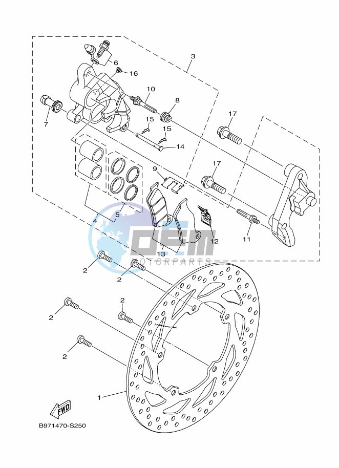 FRONT BRAKE CALIPER