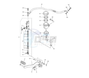 FZ8-N 800 drawing REAR MASTER CYLINDER