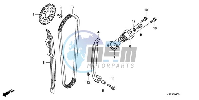 CAM CHAIN/TENSIONER