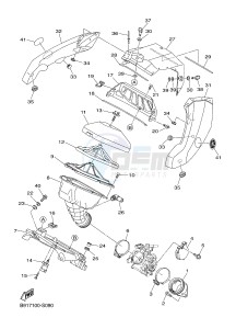 YZ450FX (B917 B918 B919 B919 B91A) drawing INTAKE