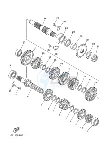 YZ125 (1SR9 1SRA 1SRB 1SRC 1SRC) drawing TRANSMISSION