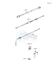 KZ 1100 D [SPECTRE] (D1-D2) [SPECTRE] drawing CABLES