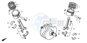 VT1100C2 drawing CRANKSHAFT/PISTON