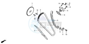 CBR125RS drawing CAM CHAIN/TENSIONER