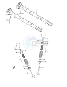 GSX1300R (E2) Hayabusa drawing CAMSHAFT VALVE