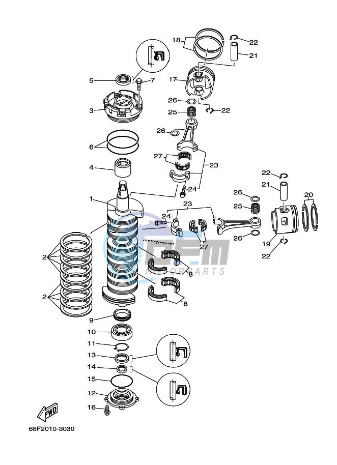 CRANKSHAFT--PISTON