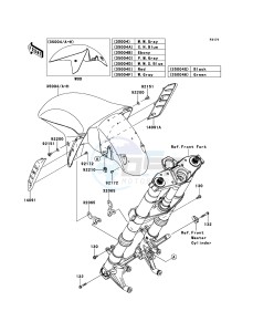 1400GTR_ABS ZG1400CEF FR GB XX (EU ME A(FRICA) drawing Front Fender(s)