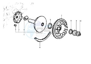 Beverly RST 125 drawing Driving pulley