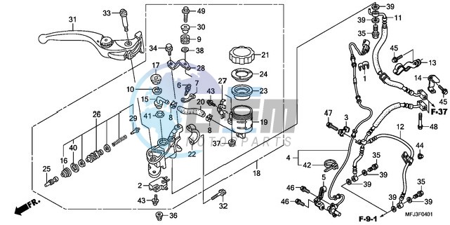 FR. BRAKE MASTER CYLINDER (CBR600RA)