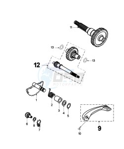 TKR BE drawing DRIVE SHAFTS / KICKSTARTER