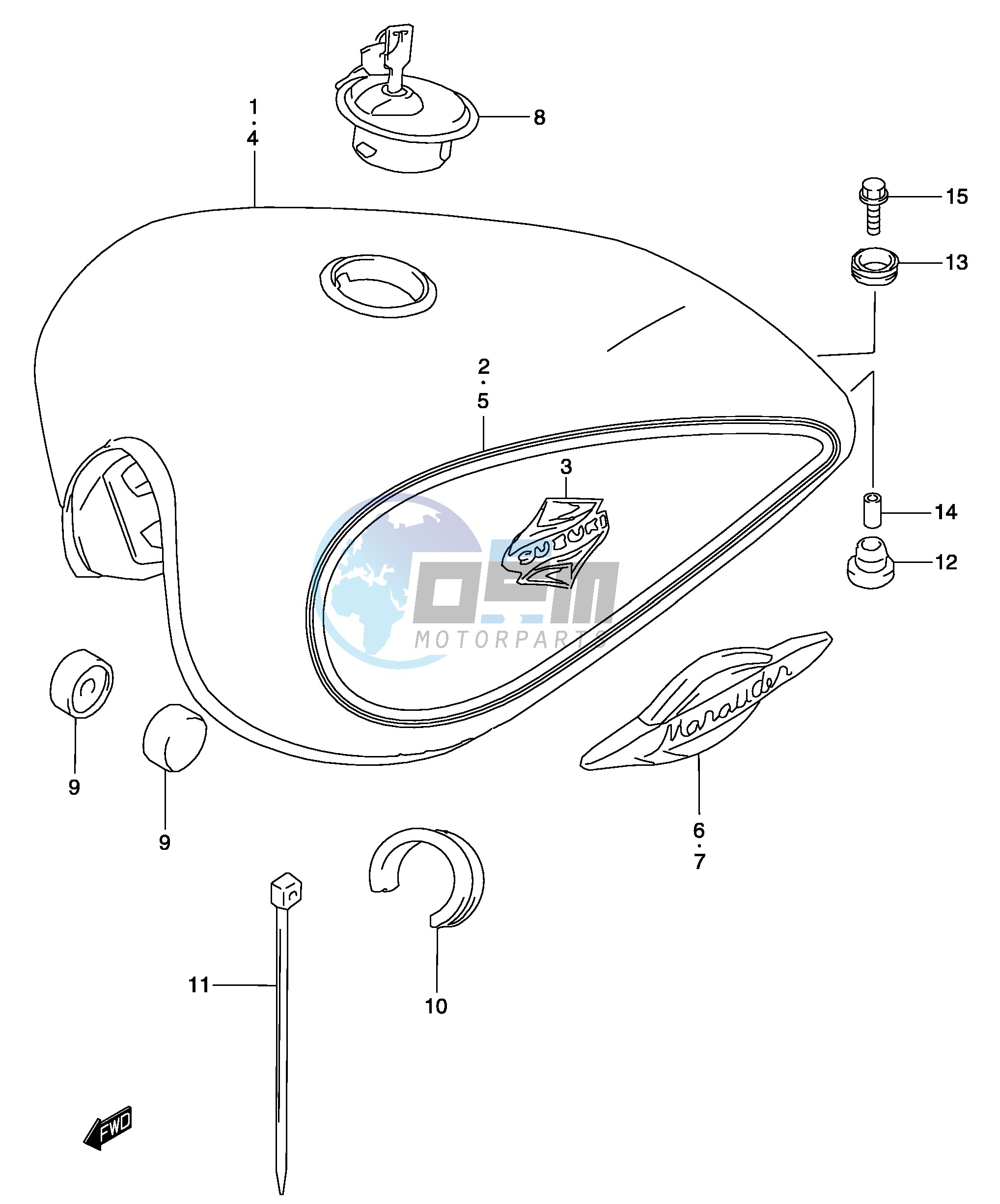 FUEL TANK (MODEL K3)