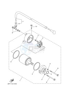 YFM700FWAD YFM700PE GRIZZLY 700 EPS (2BG3 2BG4) drawing STARTING MOTOR