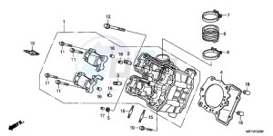 XL1000VB drawing FRONT CYLINDER HEAD