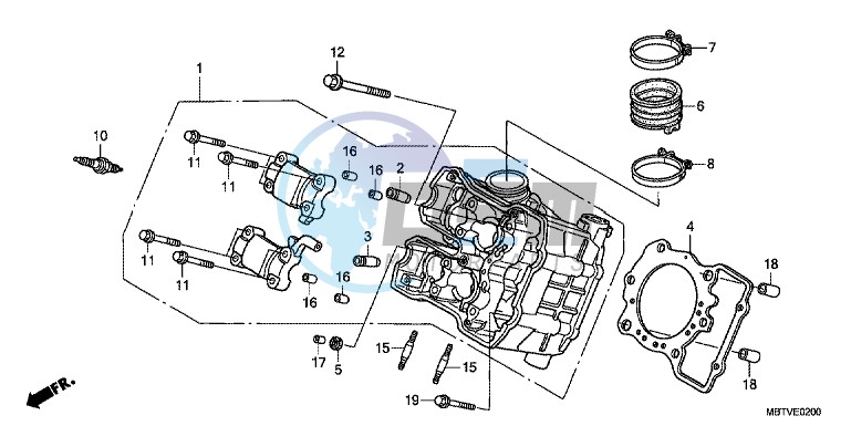 FRONT CYLINDER HEAD