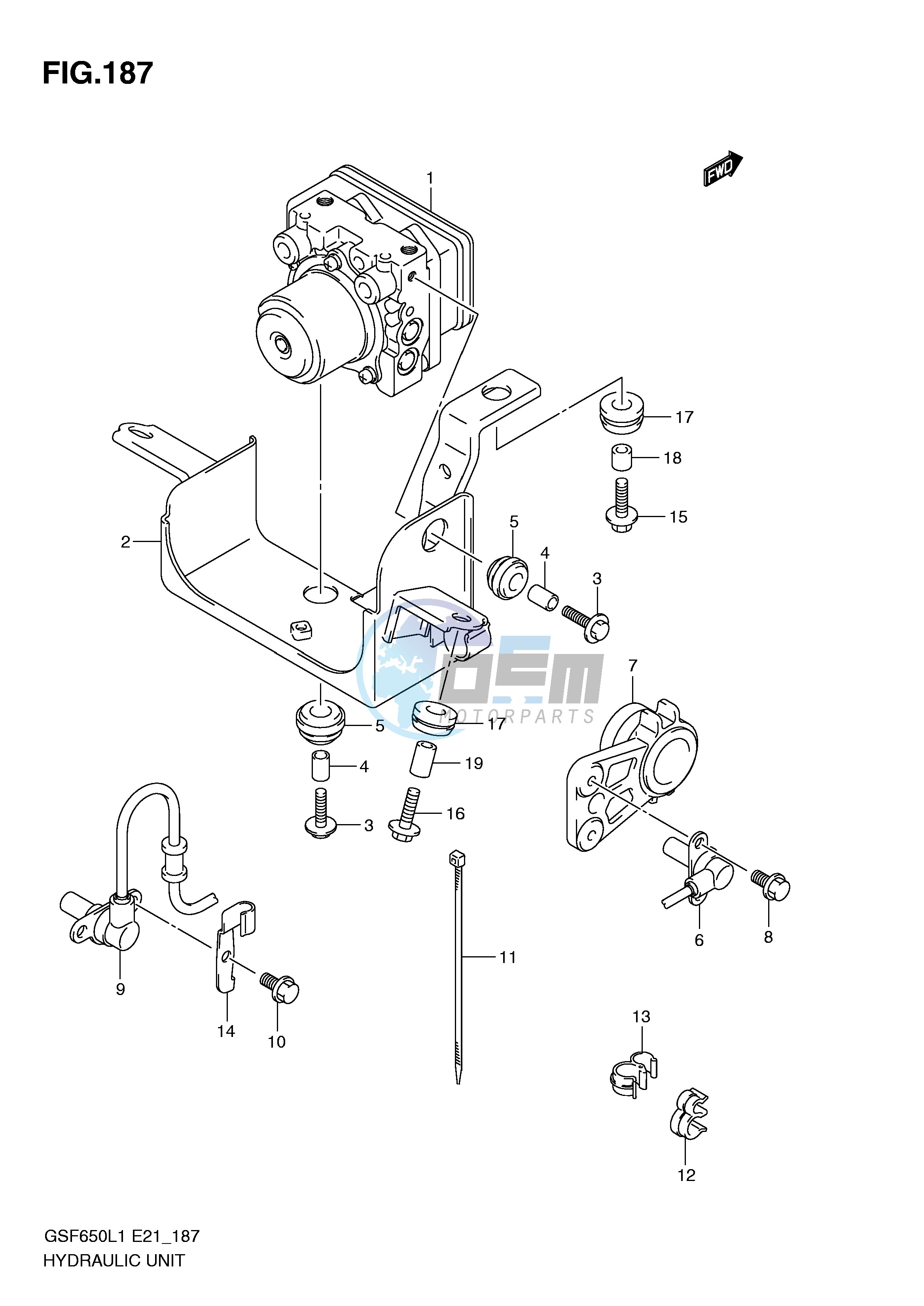 HYDRAULIC UNIT (GSF650SAL1 E21)