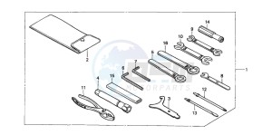 VT600CD 400 drawing TOOLS