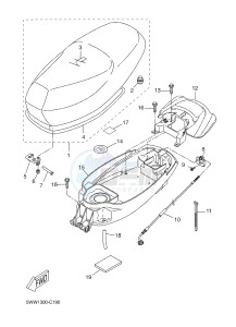 CW50 BOOSTER SPIRIT (5WWT 5WWT) drawing SEAT