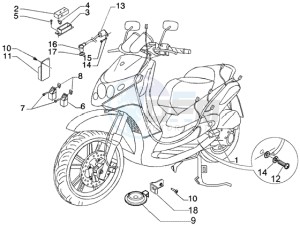 Beverly 250 (USA) USA drawing Electrical device-electric horn