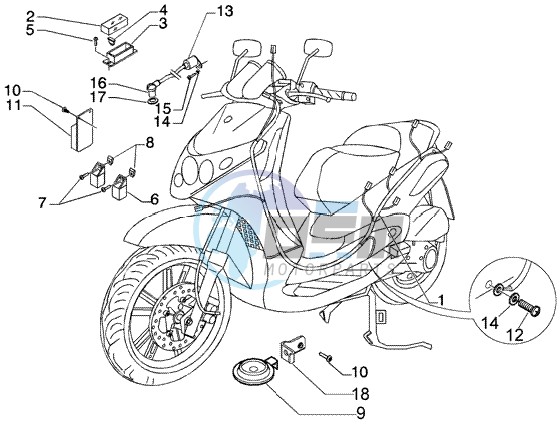 Electrical device-electric horn