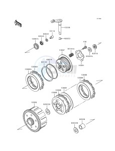 KX 80 R T [KX80 SMALL AND BIG WHEEL] (R1-T1) [KX80 SMALL AND BIG WHEEL] drawing CLUTCH