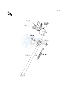 KLX250 KLX250SCF XX (EU ME A(FRICA) drawing Stand(s)