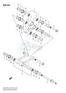 RM-Z250 (E03) drawing REAR CUSHION LEVER