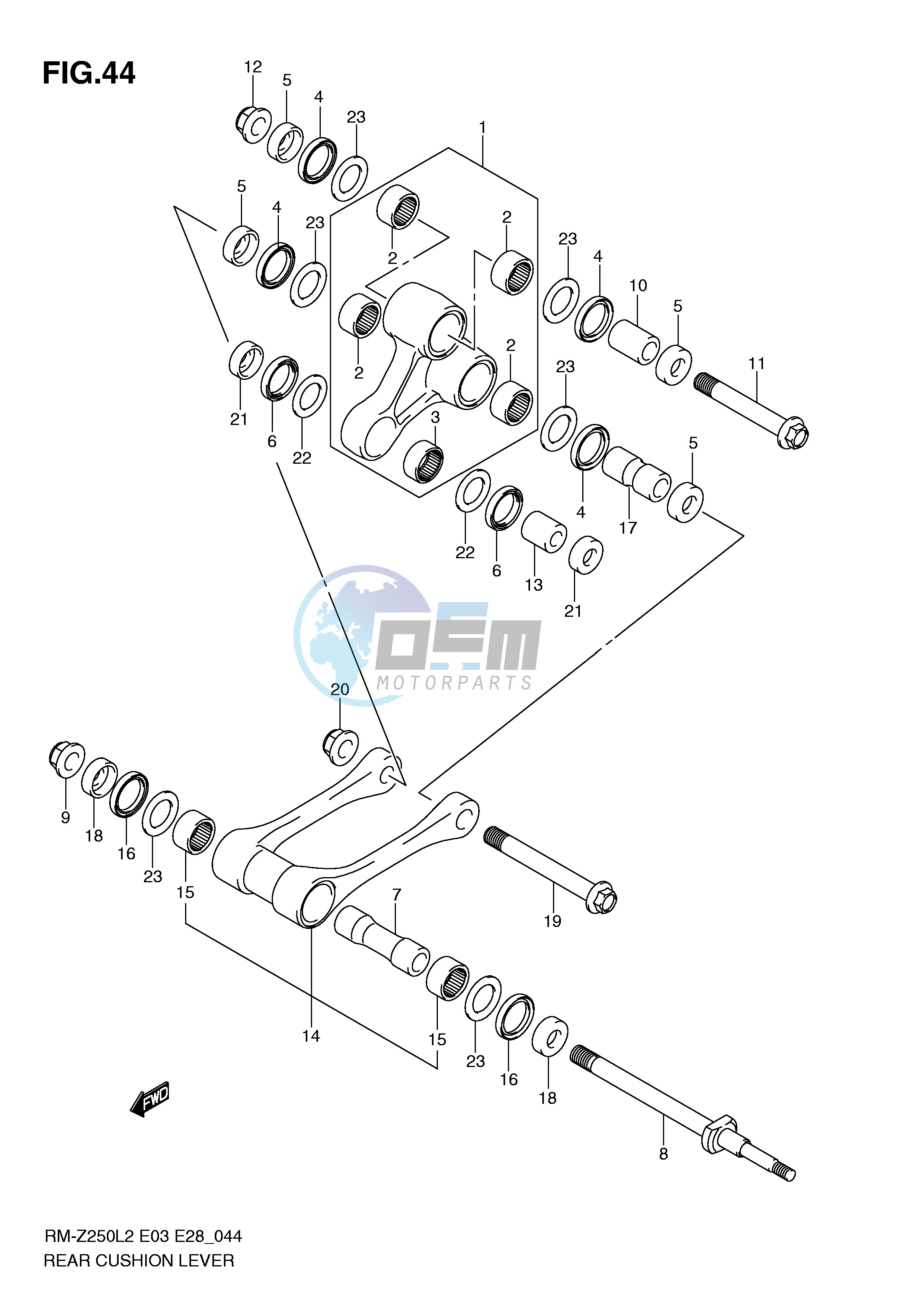 REAR CUSHION LEVER