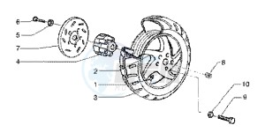 Runner 180 FXR 2t drawing Rear wheel (vehicle withrear hub brake)