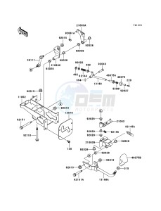 MULE 3000 KAF620-G5 EU drawing Frame Fittings(Lever)