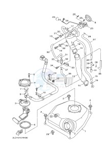 XC125R YW125 SKYLINER S (2PE2) drawing FUEL TANK