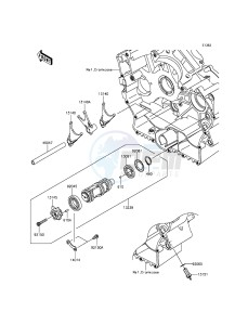 VULCAN 900 CUSTOM VN900CEFA GB XX (EU ME A(FRICA) drawing Gear Change Drum/Shift Fork(s)