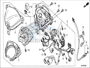 NSC110MPDH UK - (E) drawing SPEEDOMETER