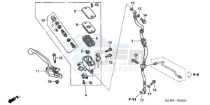 VFR8009 Europe Direct - (ED / MME TWO) drawing FR. BRAKE MASTER CYLINDER (VFR800)