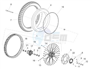 RX 125 E4 (APAC) drawing Front wheel