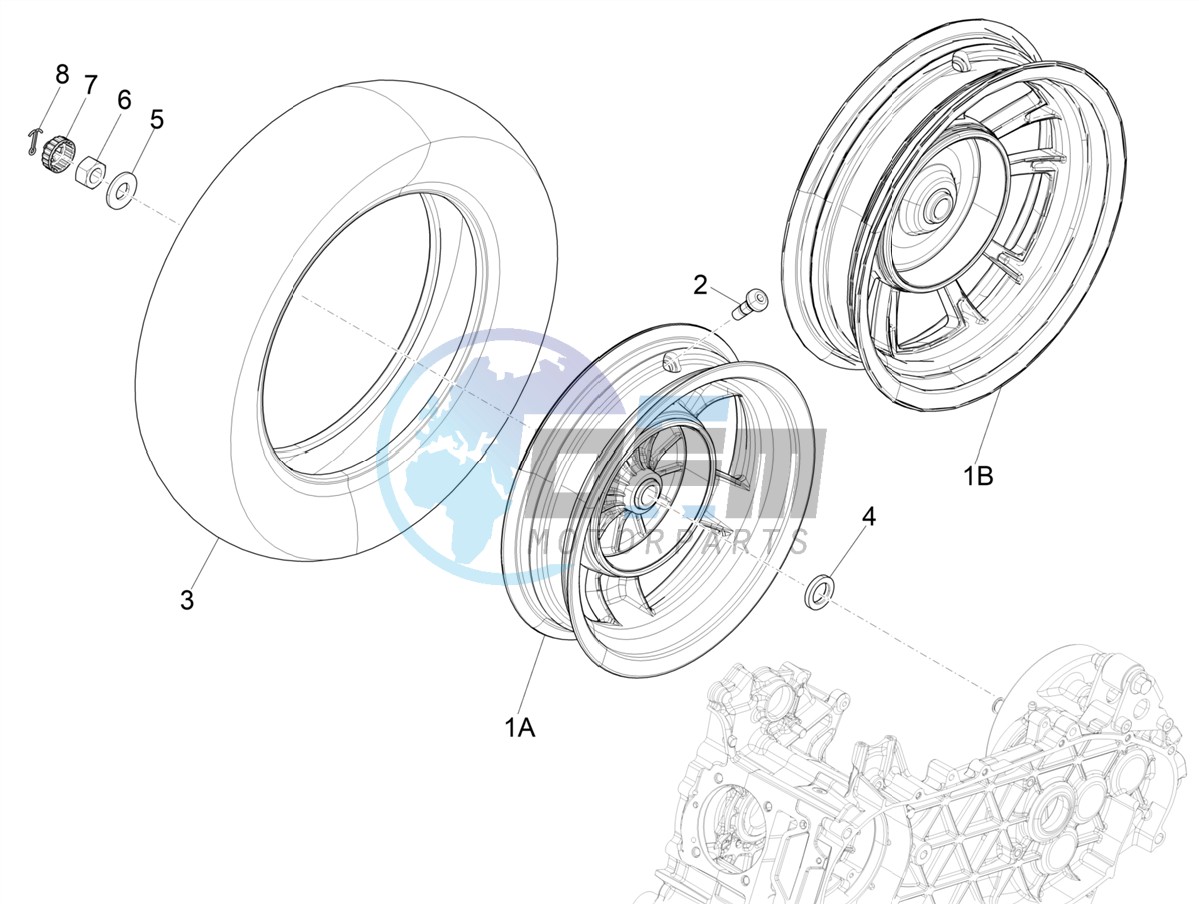 Rear wheel