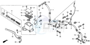 TRX350FM RANCHER 4X4 drawing FR. BRAKE MASTER CYLINDER