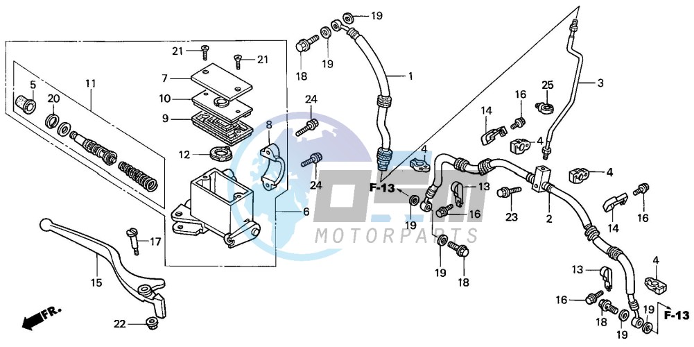 FR. BRAKE MASTER CYLINDER