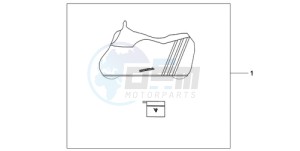 CB600FA39 UK - (E / ABS MKH ST) drawing BODY COVER L