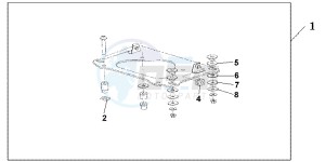 NT700VB drawing KIT CARRIER BRKT