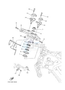 MT09 900 (1RC9) drawing STEERING