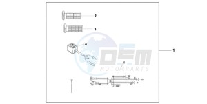 XL700VA9 UK - (E / ABS MKH) drawing HEATED GRIPS