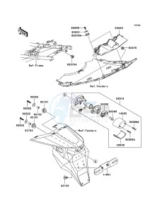 Z750 ZR750-J2H FR GB XX (EU ME A(FRICA) drawing Taillight(s)