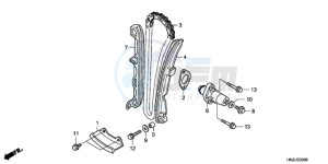 TRX500FAA Europe Direct - (ED) drawing CAM CHAIN/TENSIONER