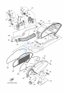 YP125RA XMAX 125 TECH MAX (B9Y3) drawing FRONT WHEEL