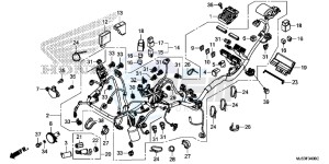 NC750JF Vultus - NC750J Europe Direct - (ED) drawing WIRE HARNESS